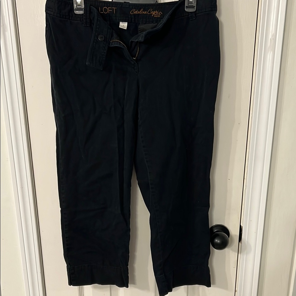 LOFT Black Catalina Capri